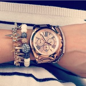 Rose gold Michael Kors oversized watch